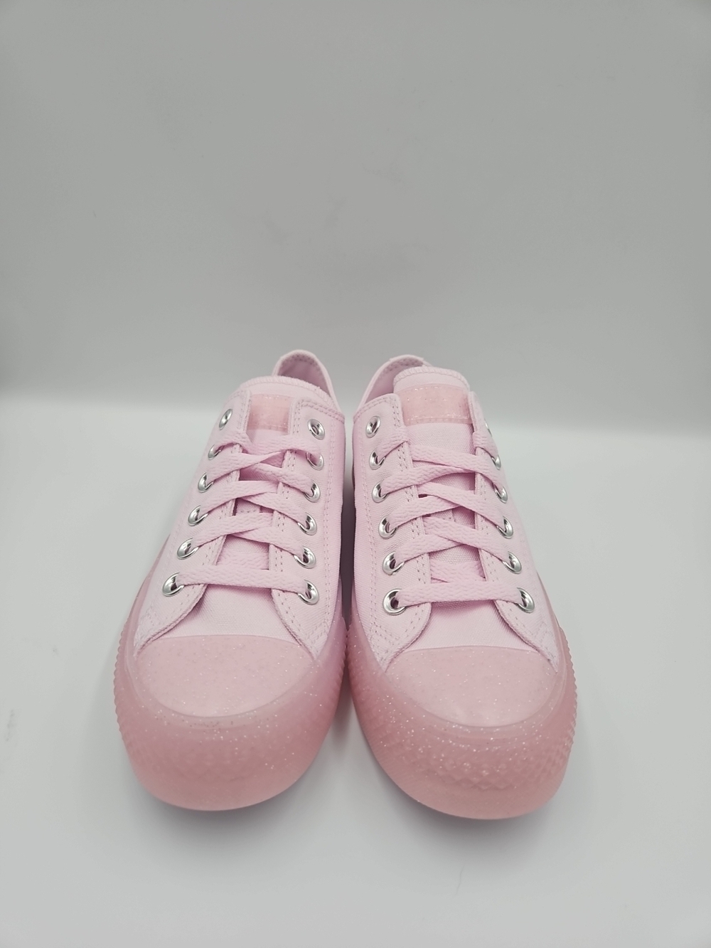 Converse Pink Canvas Low-Top Sneakers - Picture 2 of 8